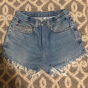 Levi’s high waisted cutoff shorts
